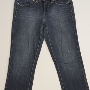 Nine West Dark Blue Straight Leg Jeans
